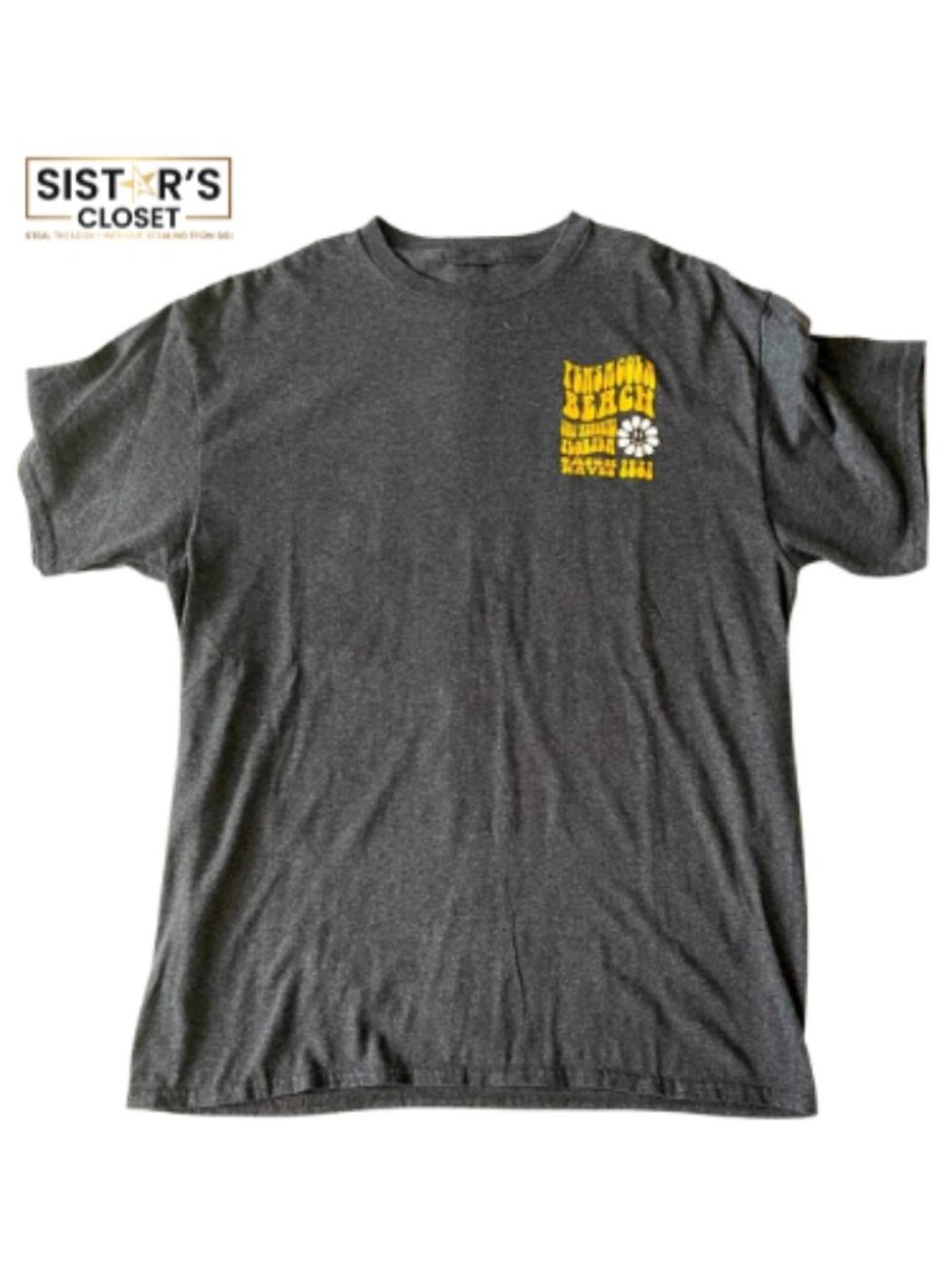 Pensacola Beach Gray Graphic T-Shirt Large
